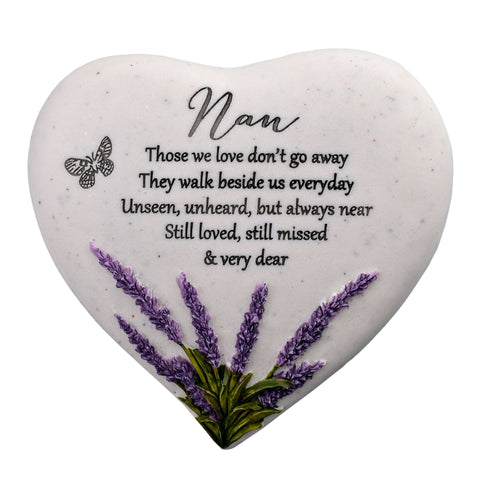 Lavendar Heart Stone - Nan