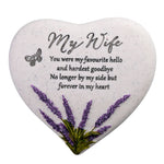 Lavendar Heart Stone - Wife