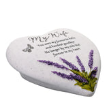 Lavendar Heart Stone - Wife