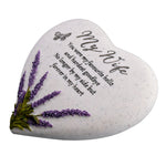 Lavendar Heart Stone - Wife