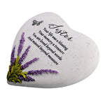 Lavendar Heart Stone  - Sister