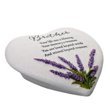 Lavendar Heart Stone - Brother