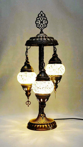 Table Standing Cascade Lamp - White - Gallery Gifts Online 