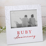 Ruby Anniversary 6" x 4" Photo Frame