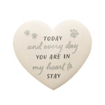 20x20cm Heart Shaped Pet Memorial Stone