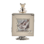 Baby Silver Plated Rotating Photo Frame Music Box