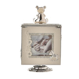 Baby Silver Plated Rotating Photo Frame Music Box