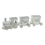 Silverplated First Tooth & Curl Set Train with 2 Carriages