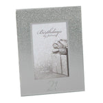 21st Birthday 4x6 Mirror Glitter Frame - Gallery Gifts Online 