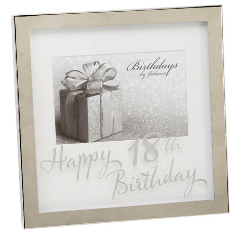 18th Birthday 6x4 Mirror Frame - Gallery Gifts Online 