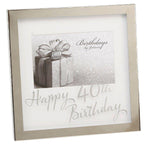 40th 6x4 Mirror Photo Frame - Gallery Gifts Online 