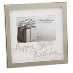 50th 6x4 Mirror Photo Frame - Gallery Gifts Online 