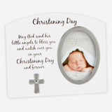 Christening Photo Frame White/Silver Icon  3"x4"