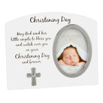 Christening Photo Frame White/Silver Icon  3"x4"