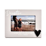 Wooden Photo Frame with Heart 6" x 4" - Dad