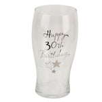 30th Birthday Pint Glass - Gallery Gifts Online 