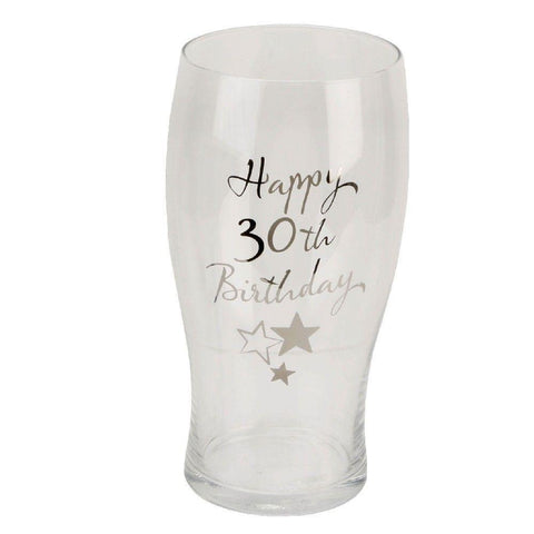 30th Birthday Pint Glass - Gallery Gifts Online 