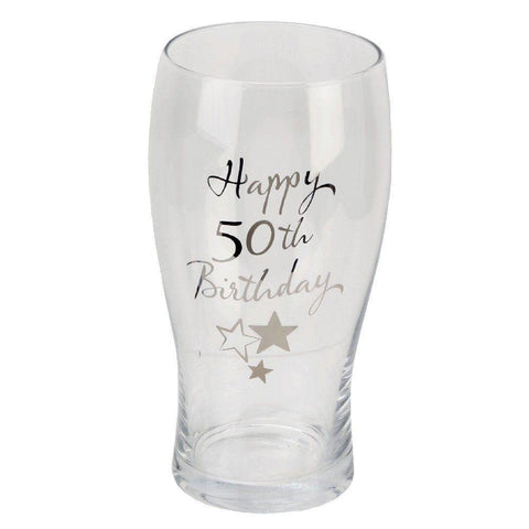 50th Birthday Pint Glass - Gallery Gifts Online 