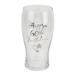 60th Birthday Pint Glass - Gallery Gifts Online 