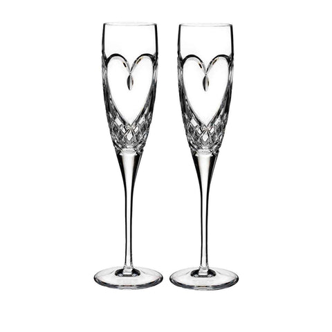 Waterford Love True Love Champagne Flute, Set of 2 - Gallery Gifts Online 