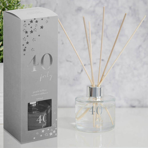 40th Milestone 100ml Reed Diffuser - Gallery Gifts Online 