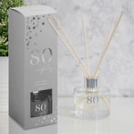 80th Milestone 100ml Reed Diffuser - Gallery Gifts Online 