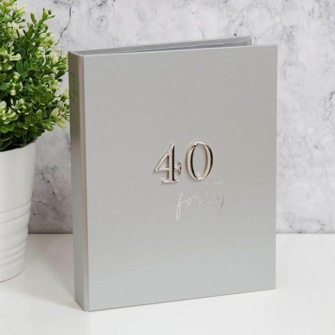 5x7 40th Photo Album Milestones - Gallery Gifts Online 