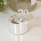 30th Silver Plated Crystal Trinket Box - Gallery Gifts Online 