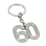 60th Crystal Keyring - Gallery Gifts Online 