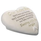 Graveside Heart Plaque - Our Baby Boy