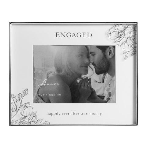 Engaged Happily 7" x 5" Photo Frame