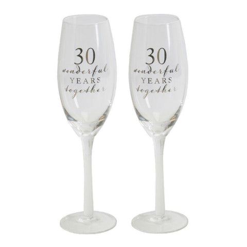 30th Anniversary Flutes - Gallery Gifts Online 