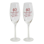 40th Anniversary Flutes - Gallery Gifts Online 