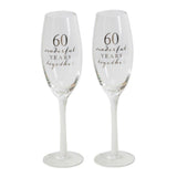 60th Anniversary Flutes - Gallery Gifts Online 