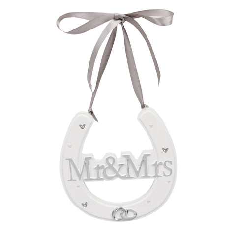 Mr & Mrs Wedding Horse Shoe