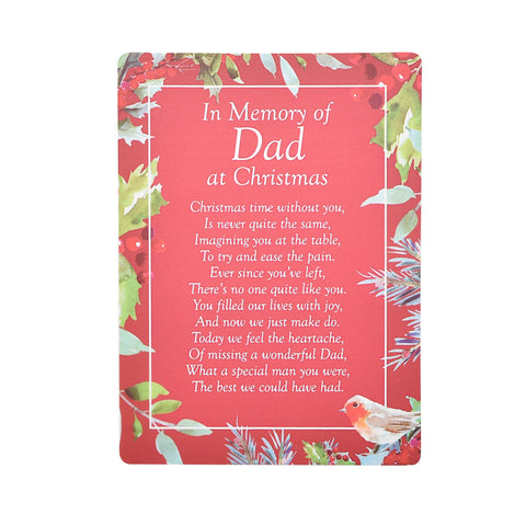 Christmas Graveside Card - Dad